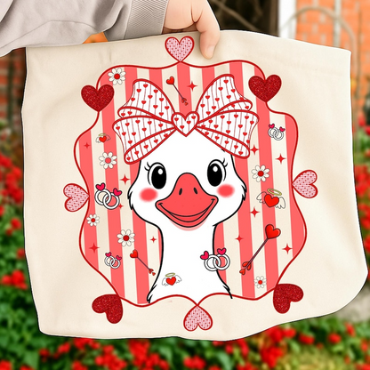 Preppy Valentines Goose Shirt Valentine Love Coquette Goose Tshirt  Cute Lovely Goose Sublimation Shirt 1767063801227.png