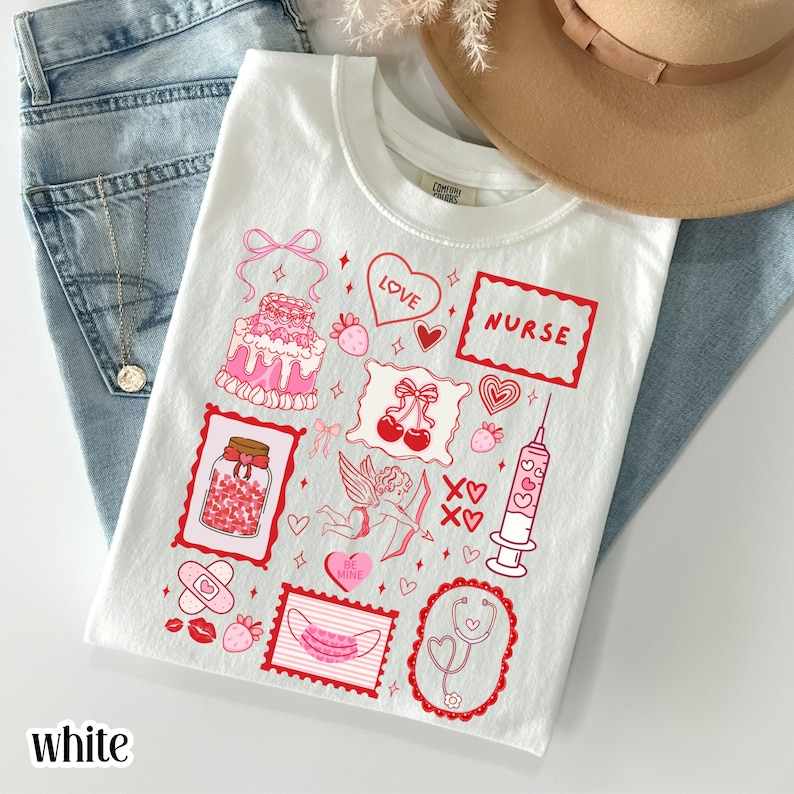 Nurse Valentines Day Comfort Colors Shirt Rn Heart T Shirt Cute Pink Vday Registered Nurse Tee Pediatric Love Tshirt For Hospital Staff 1767152876422.png