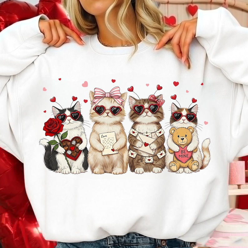 Happy Meowentines Shirt Valentine Cat Shirt Heart Love Cat Valentine Shirt Trendy Valentines Day Shirt Shirt Cute Cat Lover Cupid Cat 1767153400309.png