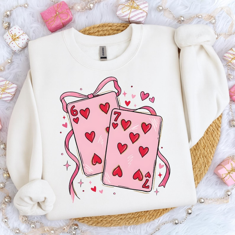Playing Cards Valentine 6 7 Shirt Preppy 67 Six Seven Valentines Shirt Coquette Funny Shirt Shirt 1767153652830.png