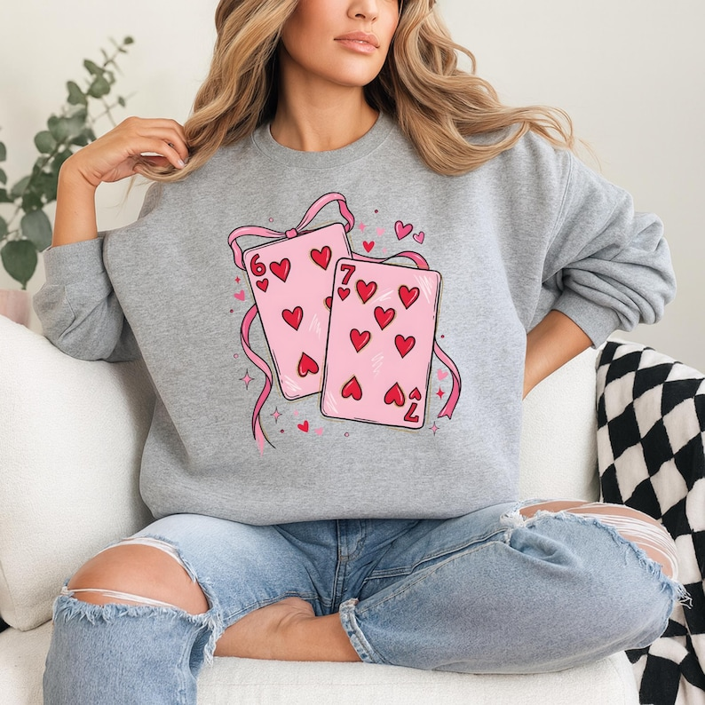 Playing Cards Valentine 6 7 Shirt Preppy 67 Six Seven Valentines Shirt Coquette Funny Shirt Shirt 1767153652930.png
