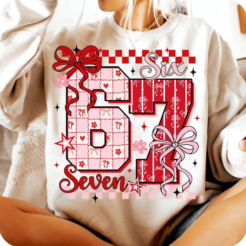 Funny Six Seven Coquette Bow Shirt 67 Viral Internet Joke Shirt Preppy Girly Floral Shirt Trending Social Media Humor Shirt 6 7 Valentine 1767154901635.png