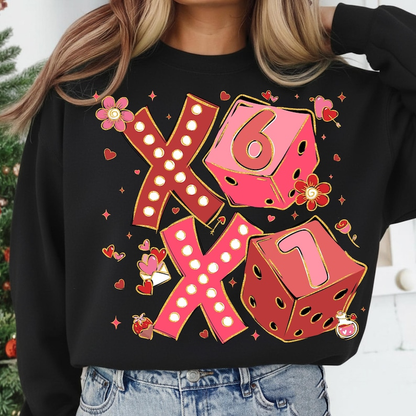 Preppy Six Seven Valentine Shirt Dice 6 7 Clipart Funny Coquette Valentine Shirt  Playing Cards Png 67 Xoxo Shirt 1767155821247.png