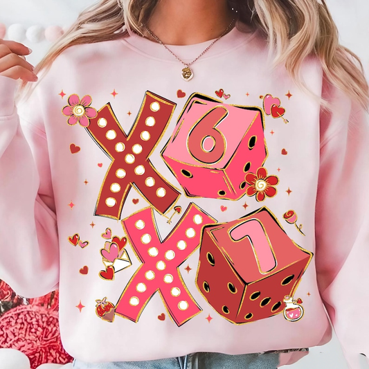 Preppy Six Seven Valentine Shirt Dice 6 7 Clipart Funny Coquette Valentine Shirt  Playing Cards Png 67 Xoxo Shirt 1767155821296.png