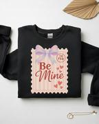 Coquette Valentines Postage Stamp Sweatshirt Be Mine Valentines Sweater Preppy Painted Bow Valentine Shirt Sweatshirt Valentines Day Gift 1767156050614.png