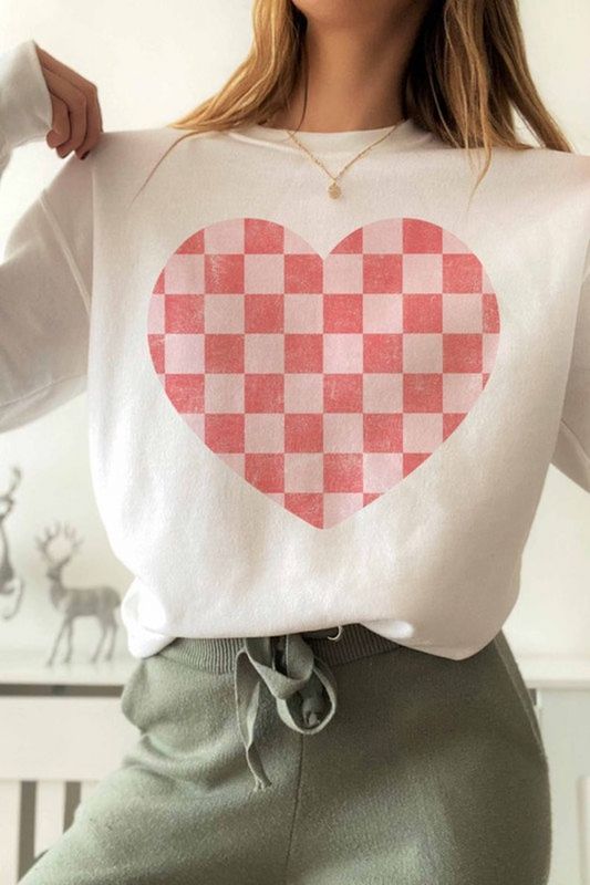 Heart Checkered Sweatshirt Womens Valentine Sweatshirt Women Valentines Day Shirt Valentines Day Gifts Valentines Sweater Heart Sweatshirt 1767167902207.png