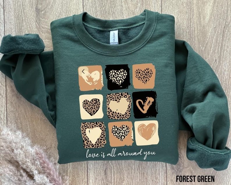 Heart Valentine Sweatshirt Leopard Heart Sweatshirt Leopard Print Sweatshirt Animal Print Cute Valentine Day Shirt For Women Love Shirt 1767670203906.png
