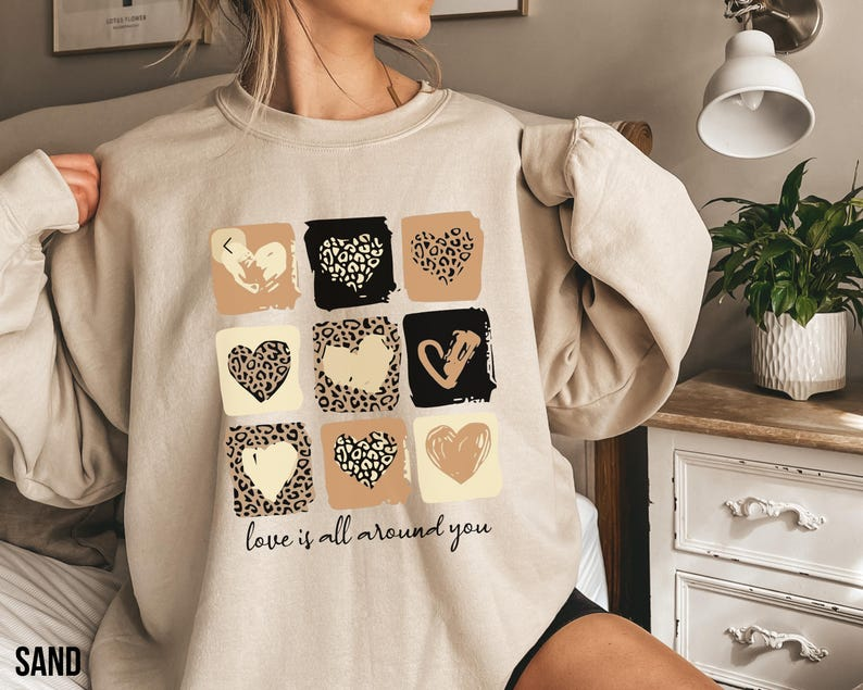 Heart Valentine Sweatshirt Leopard Heart Sweatshirt Leopard Print Sweatshirt Animal Print Cute Valentine Day Shirt For Women Love Shirt 1767670204453.png