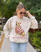 Pitbull Valentine Sweatshirt Love Is A Four Legged Word Pittie Mom Valentines Day Crewneck Sweater 1767671034622.png