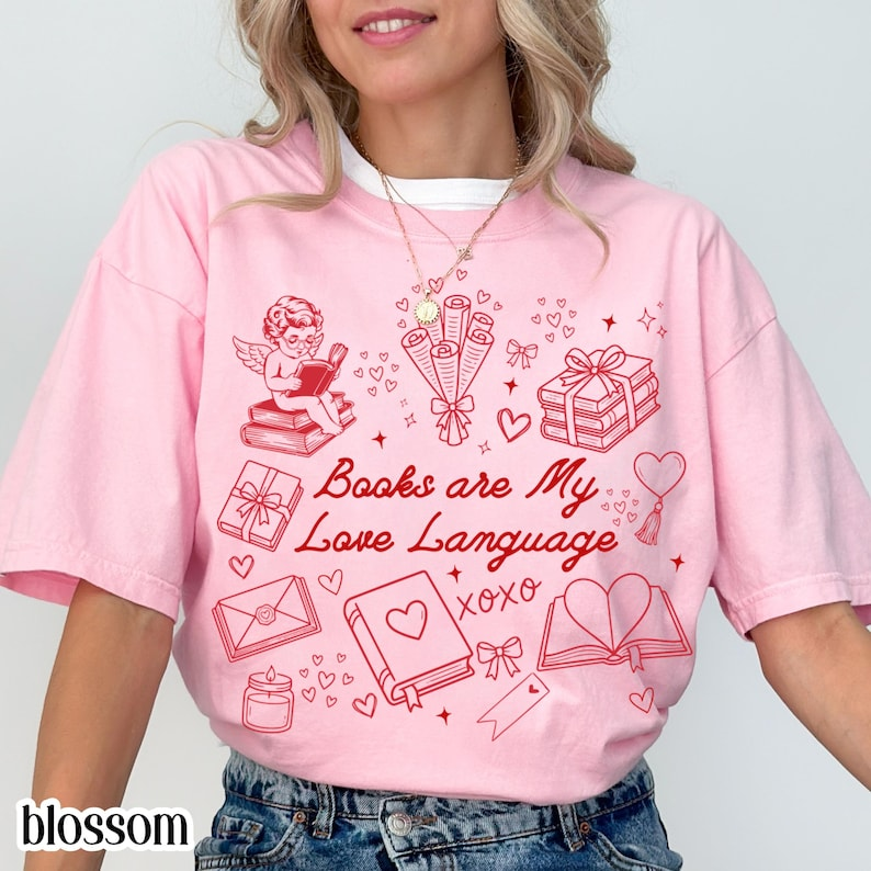 Book Valentines Day Comfort Colors Shirt All Booked For Valentines Day Tshirt Reader Bookish Cupid T Shirt Xoxo Heart Librarian Vday Idea 1767672762653.png