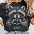 Valentine Raccoon Shirt Cute Raccoon Love Shirt Retro Valentine Shirt Valentine Raccoon Shirt  Feral But Cute Valentine Shirt 1767673457778.png