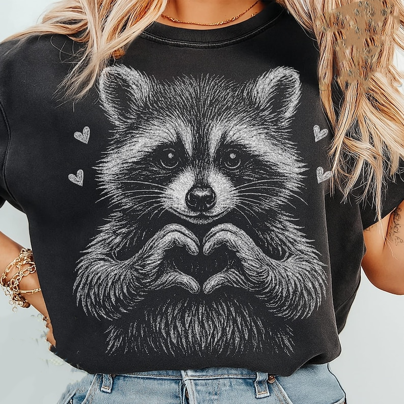 Valentine Raccoon Shirt Cute Raccoon Love Shirt Retro Valentine Shirt Valentine Raccoon Shirt  Feral But Cute Valentine Shirt 1767673457778.png