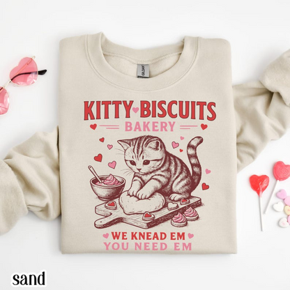 Valentines Cat Sweatshirt Kitty Biscuits Bakery Sweater Funny Vday Cat Lover Pullover Cute Kitten Baking Cookies Love Crewneck Girlfriend 1767773105587.png