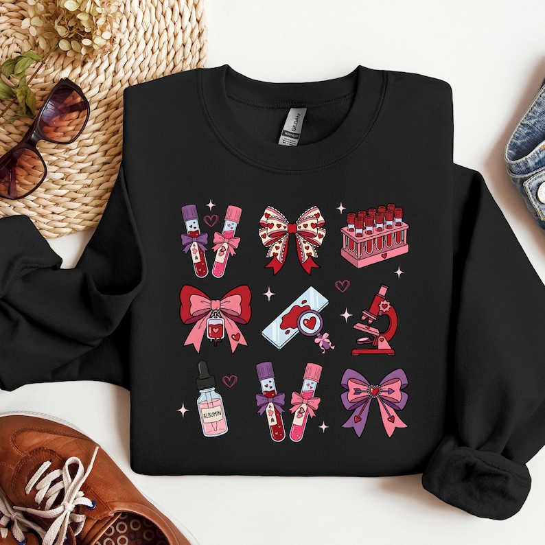 Lab Tech Valentines Day Laboratory Scientist Hematology Sweatshirt Lab Tech Sweatshirt Laboratory Shirts Lab Tech Shirt Valentines 1767774445793.png