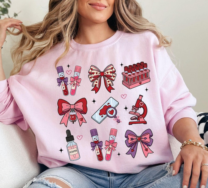 Lab Tech Valentines Day Laboratory Scientist Hematology Sweatshirt Lab Tech Sweatshirt Laboratory Shirts Lab Tech Shirt Valentines 1767774445988.png