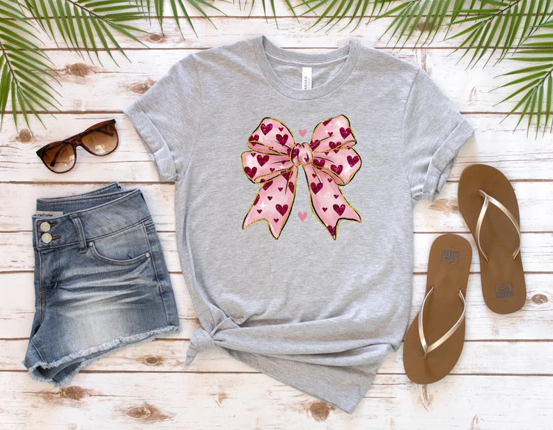 Coquette Valentines Day Heart Bow Sweatshirt Retro Valentine Shirt Valentines Day Bow Shirt Coquette Bow T Shirt Bow Valentine Gifts 1768013428838.png