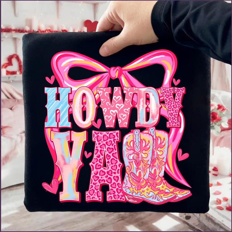 Howdy Valentine Shirt Valentine Cowboy Western Shirt Heart Love Shirt Trendy Valentine Shirt Valentine Shirt 1768013897094.png