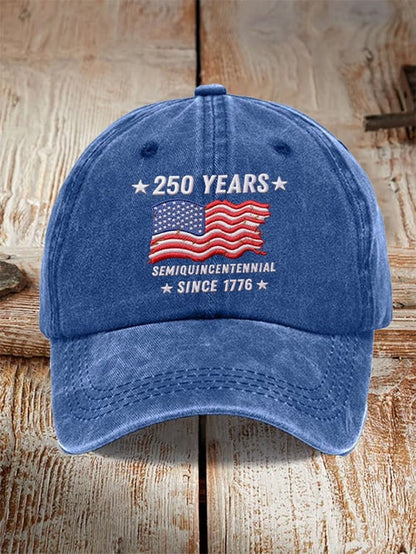 250th Anniversary Vintage Washed Cap American Independence 1776 2026 Patriotic 4th Of July 1768189671038.jpg