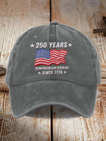 250th Anniversary Vintage Washed Cap American Independence 1776 2026 Patriotic 4th Of July 1768189671660.jpg