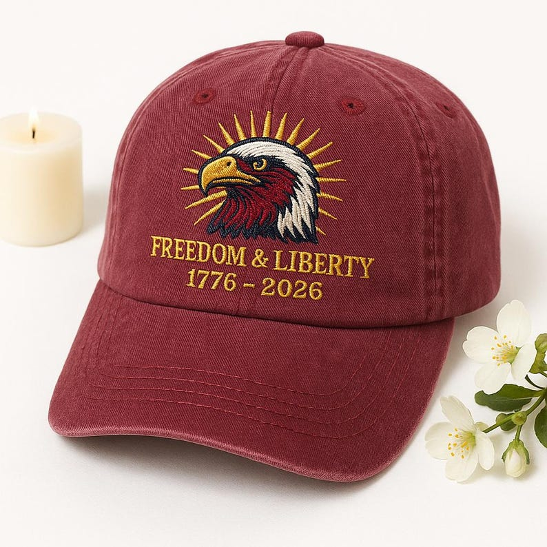 United States 1776 2026 Embroidered Patriotic Cap Purple Dad Hat American Celebration Gift Usa History Baseball Hat Eagle Decor 1768203232955.png