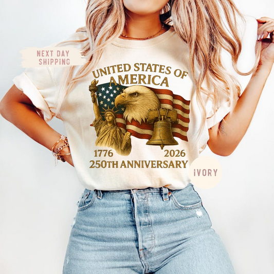 Comfort Colors America 250th Anniversary Shirt Patriotic Usa Shirt Independence Day Graphic T Shirt 1768534362943.png