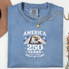 Comfort Colors Retro Usa 250 Shirt 250th Anniversary Independence Day Tee 4th Of July Patriotic Usa Flag Gift 1768534775411.png