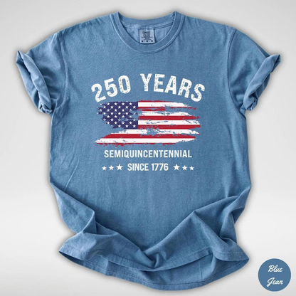 Comfort Colors Retro Usa 250th Anniversary Shirt Independence Day Shirt Usa Flag Tee 4th Of July Shirt Patriotic Gift 1768535356042.png