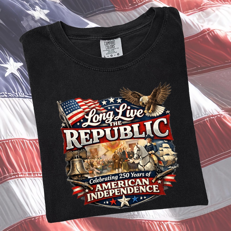 Fourth Of July 250th Anniversary Shirt Comfort Colors Tee American Veterans Gift Independence Day July 4th Celebration Top 1768535778295.png