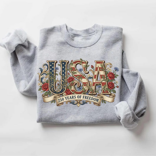 Retro Usa 250 Shirt Independence Day Sweatshirt Celebrate 250th Anniversary Shirt Usa Flag Tee 4th Of July Shirt Patriotic Gift 1768535985094.png