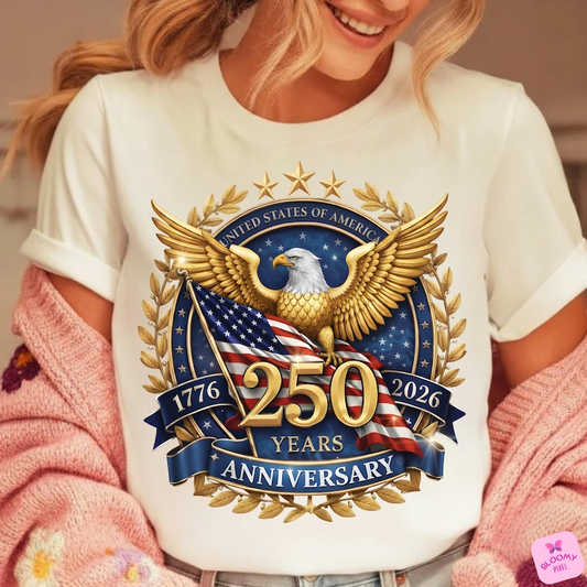 Usa 250th Anniversary Shirt 1776 2026 America 250 Emblem Semiquincentennial 4th Of July Shirt 2026 Patriotic Eagle Shirt 250th Birthday Shirt 1768536425546.png