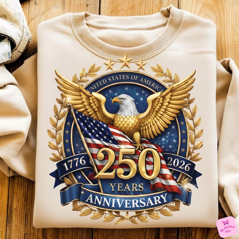 Usa 250th Anniversary Shirt 1776 2026 America 250 Emblem Semiquincentennial 4th Of July Shirt 2026 Patriotic Eagle Shirt 250th Birthday Shirt 1768536425657.png
