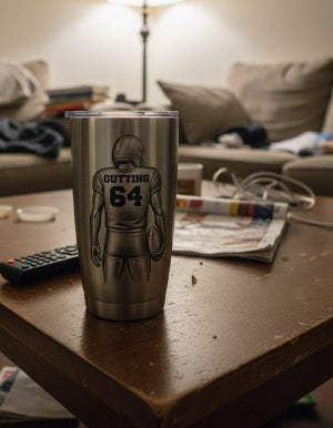 Baseball Player With Name & Number - Personalized Tumbler, Gift For Baseball Lover