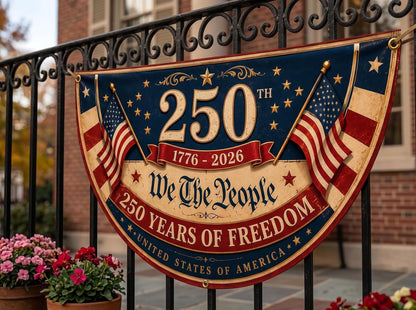 Usa 250th Anniversary Patriotic Bunting Banner America 1776 2026 Semicircle Fence Flag Christian Freedom Porch Decor Gift For Dad 1780910693652.jpg