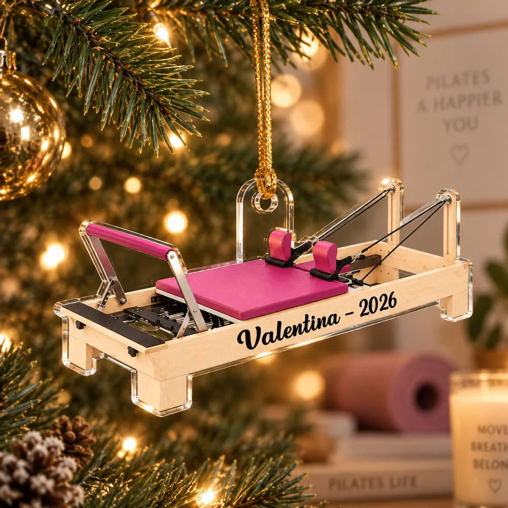 Pilates Equipment Core Studio Machine Set - Personalized Acrylic Ornament - Custom Christmas Gift for Pilates Lovers 17d11e28-1100-4e11-9948-67df3f12060a-banner-2-.webp