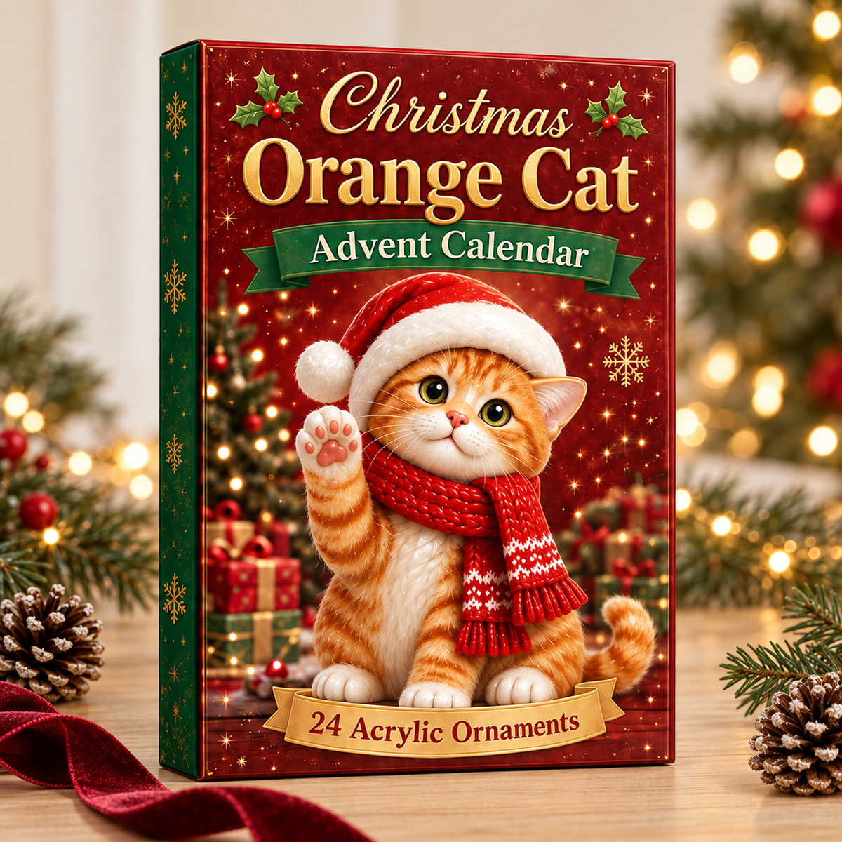 Christmas Orange Cat Advent Calendar 2026 - 24-Day Festive Countdown, Acrylic Charms Blind Box - Gift For Cat Lovers 17e66db0-653b-449d-8173-54b44f46b5a7-orange-cat-box.png