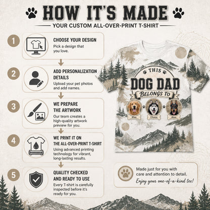This Dog Dad Belongs To — Photo Pets Tee - How to customize