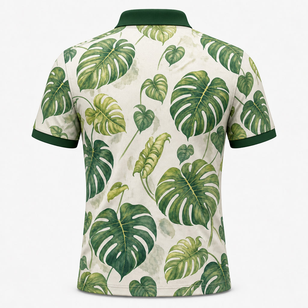 Monstera Leaf All‑Over Polo - Polo shirt - All over printed 18b001cf-f213-441c-9708-f45a562ff94d.jpg
