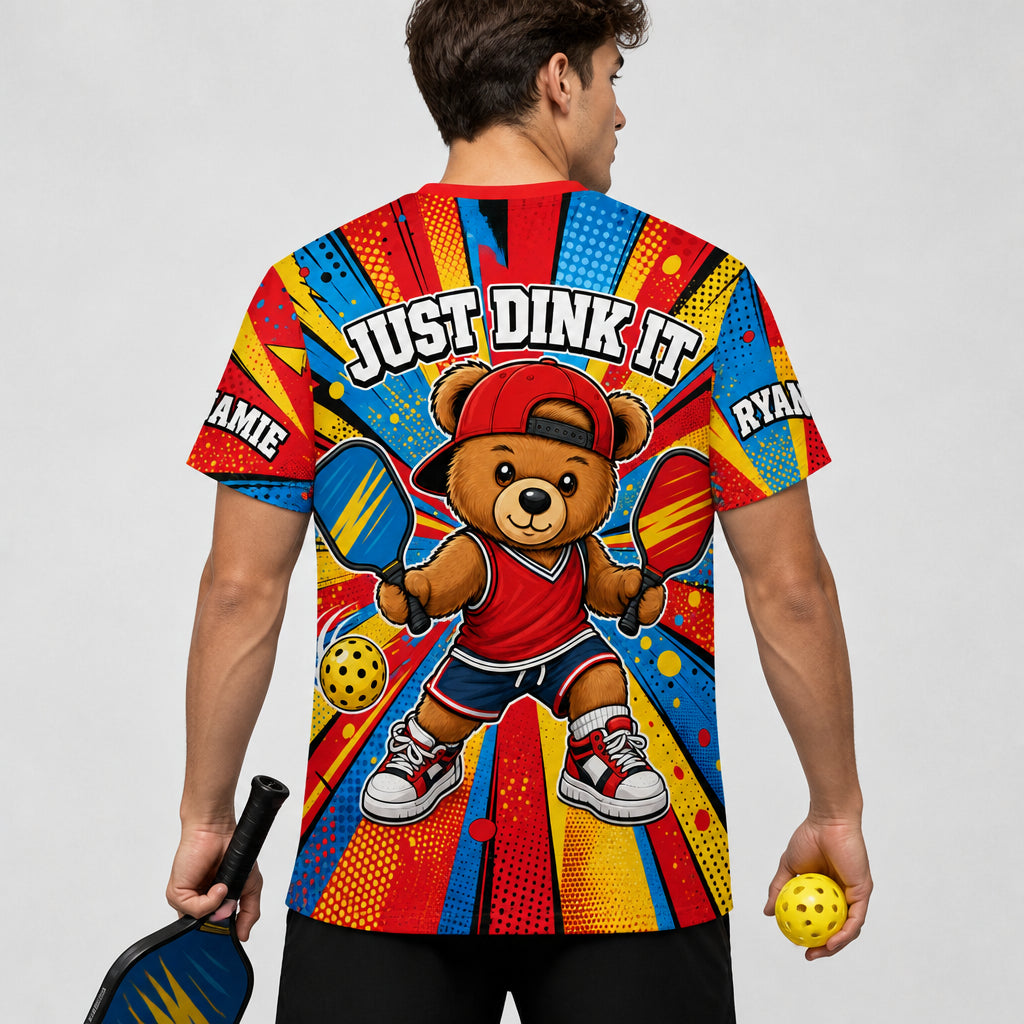Just Dink It – Team Bear AOP Pickleball Tee - Personalized T-Shirt - All over printed 195c2eba-978a-4469-912d-8ff027a7af7b.jpg