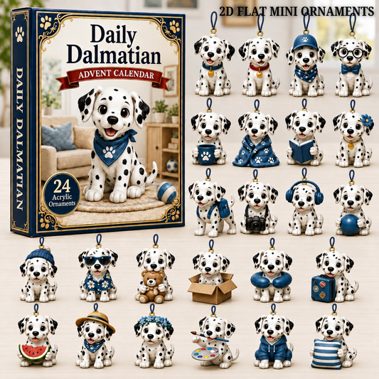 Daily Dalmatian Advent Calendar 2026 - 24-Day Festive Countdown, Acrylic Charms Blind Box - Gift For Dog Lovers 19b14c5b-20a5-4c76-8334-70e8a073bcf5-dalmatian-text.png