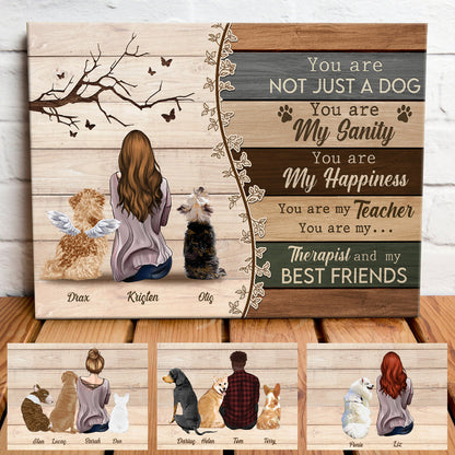 You Are Not Just A Dog You Are My Sanity Personalized Canvas - Gift For Dog Lovers 1Bannergg_20f3916a-2d4b-44ea-99c6-0b58e0ca4755.jpg
