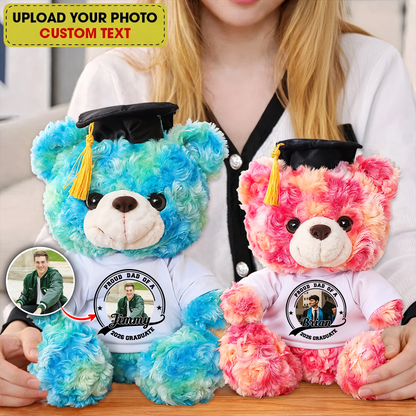 Congrats Graduation So Proud - Personalized Teddy Bear