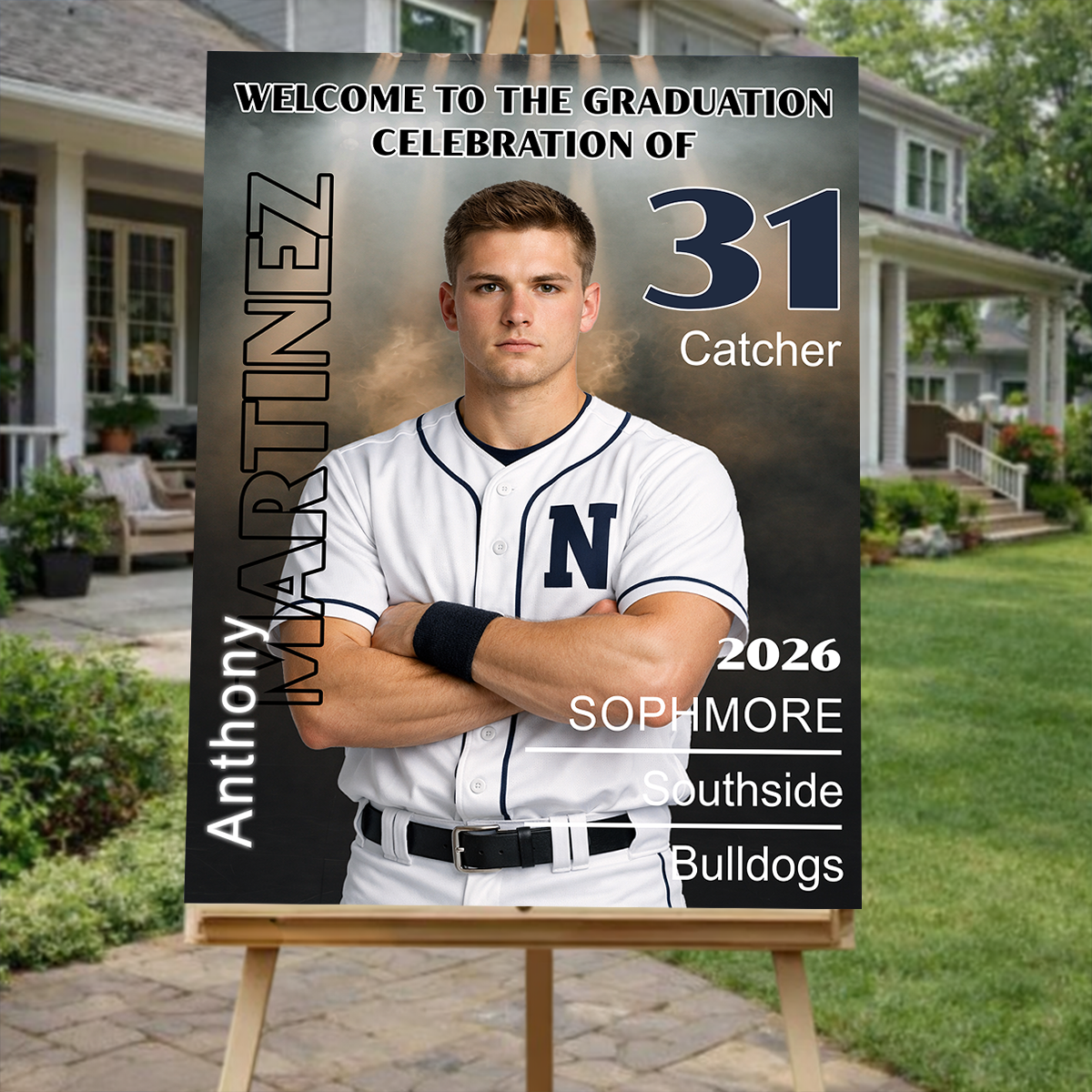 Graduates Sport Graduation Welcome Sign