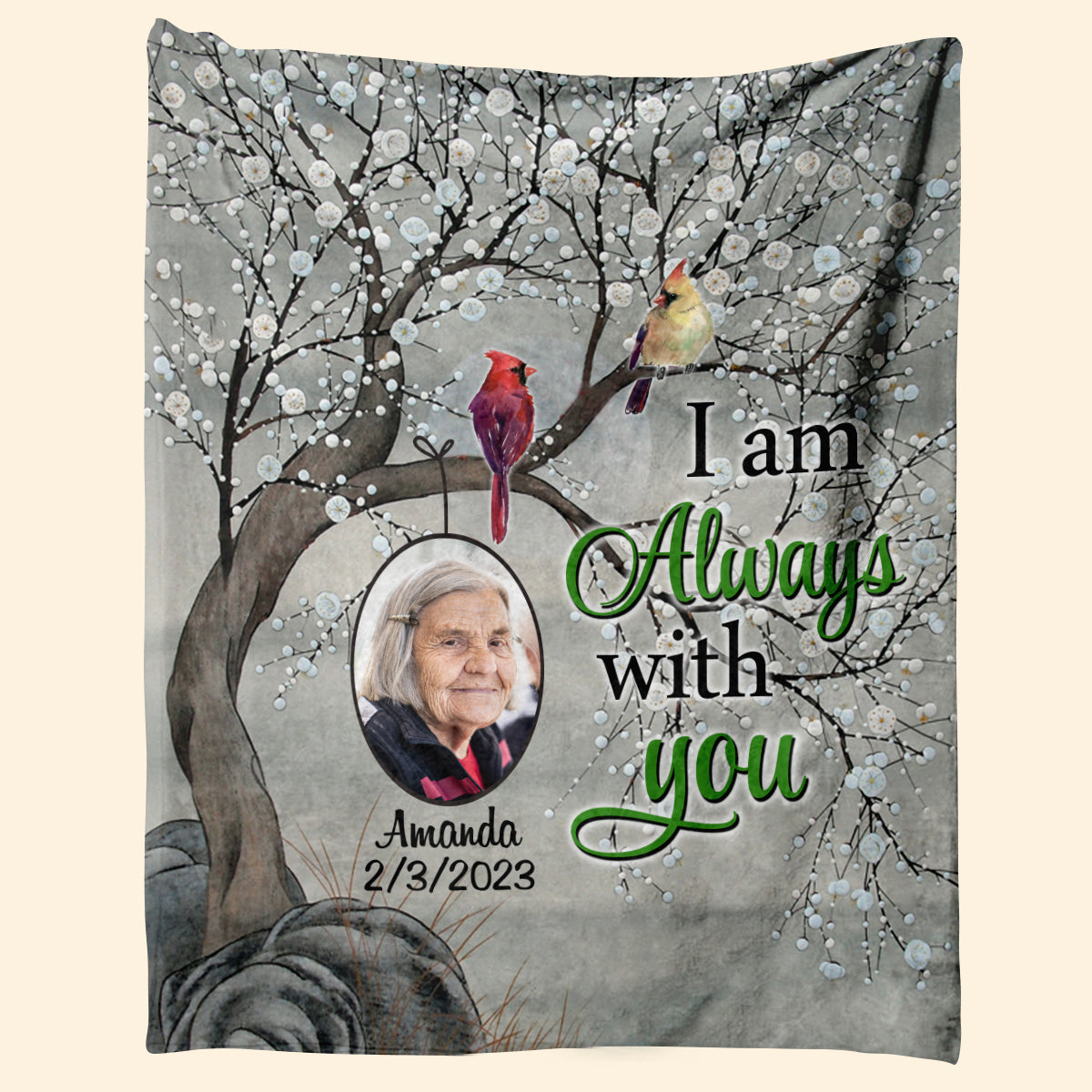 Cardinal Bird - Always With You - Personalized Blanket - Memorial Blanket - Memorial 1_09239827-c2d6-472c-8d9b-1b4e189a5f54.jpg