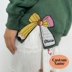 Custom Name Teacher Coquette Side Bows Cut-Out Sweatshirt, Plaid Christmas Embroidery Hoodie, School Coquette Bow, Pencil Side Bow Tshirt 1_0d67511c-dd26-4424-8a0e-554b59ef9abe.jpg