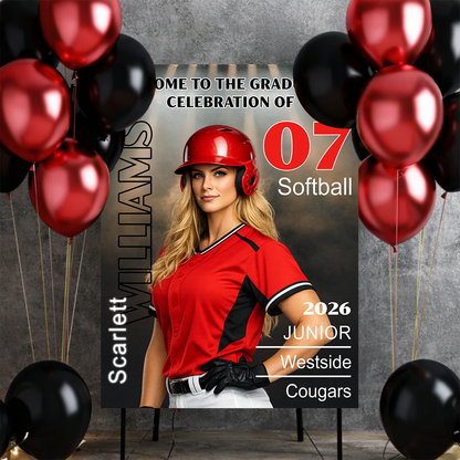 Graduates Sport Graduation Welcome Sign