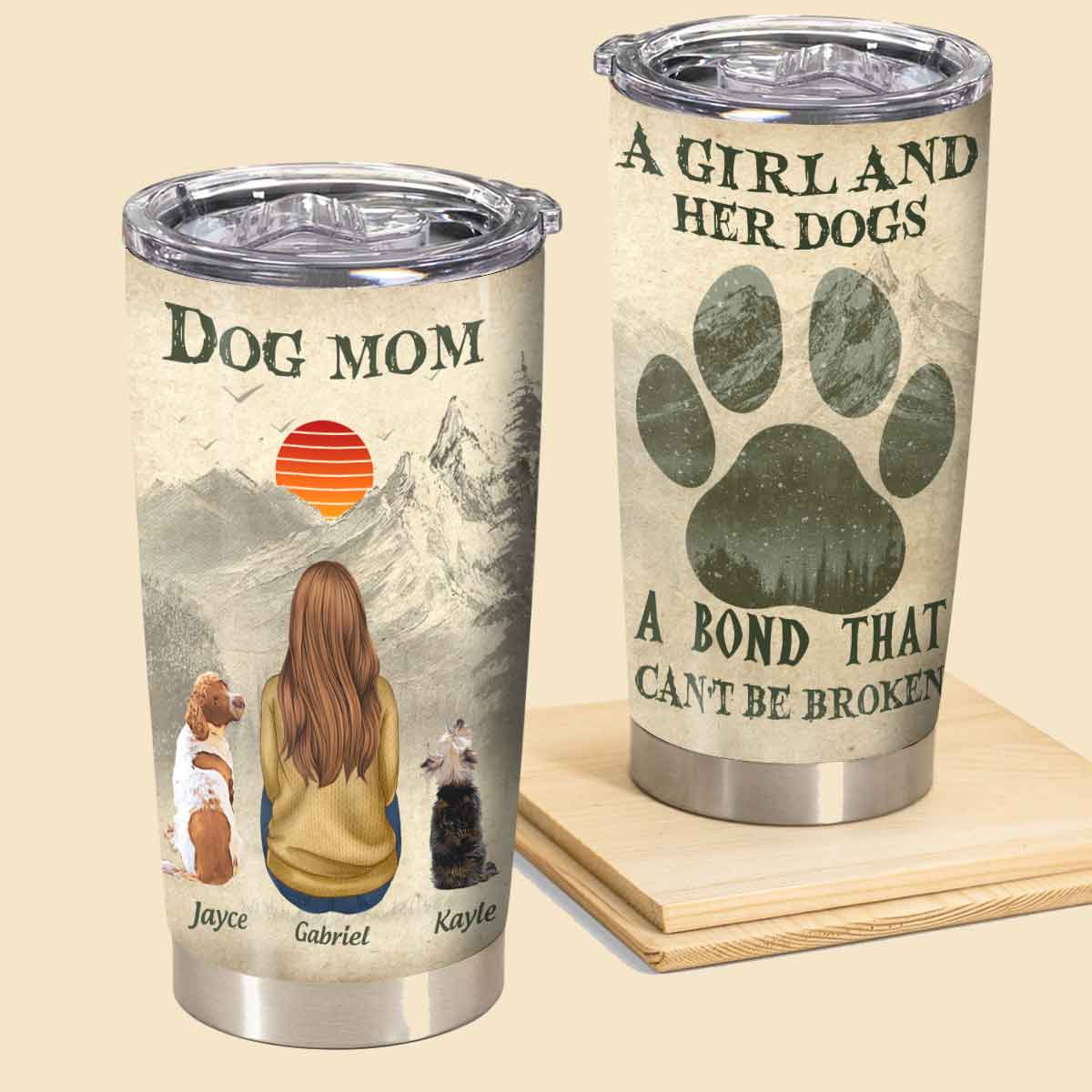 Dog Mom And Her Baby - Personalized Tumbler - Birthday Mother's Day Gifts For Dog Mom, Cat Mom Tumbler - Dog Mom 1_12edaf3b-7069-4d07-bba2-4f0f27cc2be2.jpg