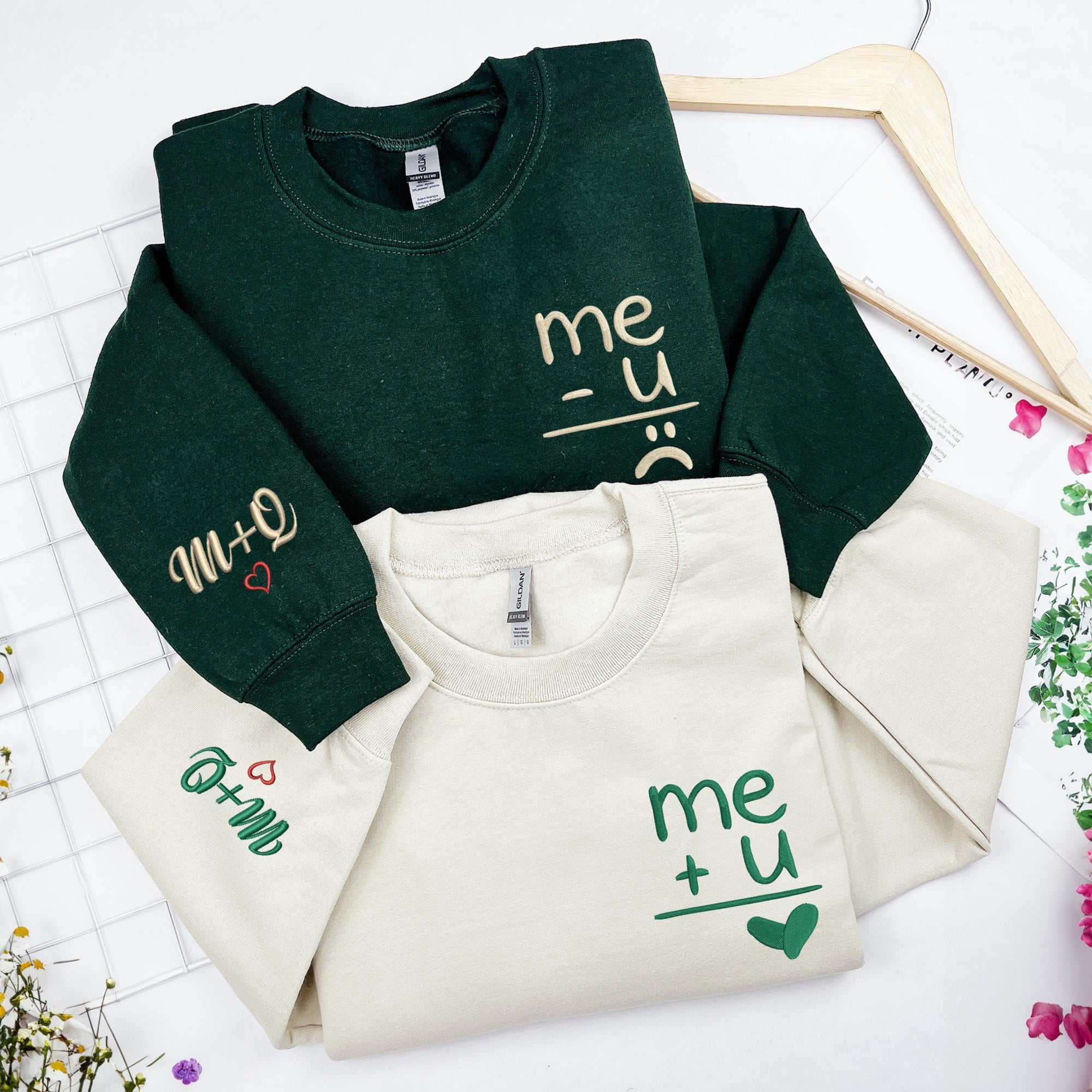 Custom Couple Me Plus You Embroidered Sweatshirt, Couple Hoodie, Me And You Shirt, Wedding Gifts, Anniversary Gift, Christmas Gift For Her 1_13a1ee19-accb-4fcc-b101-8e44b7441c71.jpg