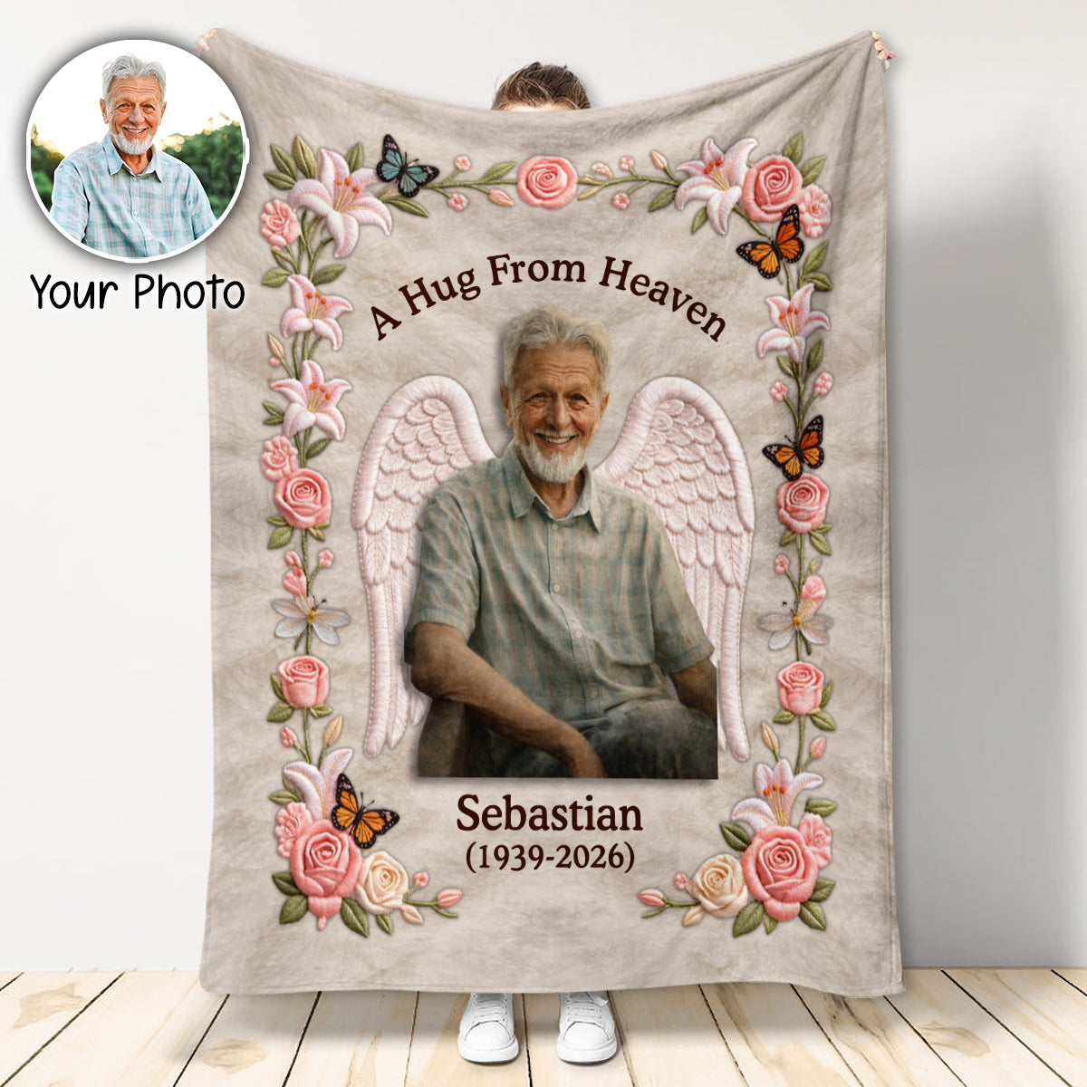 A Hug From Heaven - Memorial Blanket