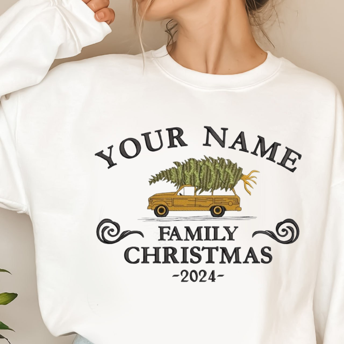 Custom Family Christmas Embroidery Shirt , Christmas Truck Christmas Tree Christmas Gifts, Christmas Crew Shirt, Family photo Christmas Pajamas, Christmas Tshirt Family, Christmas Tees 1_1a20ffc7-9bdf-45f9-9d61-423935dc81ad.png
