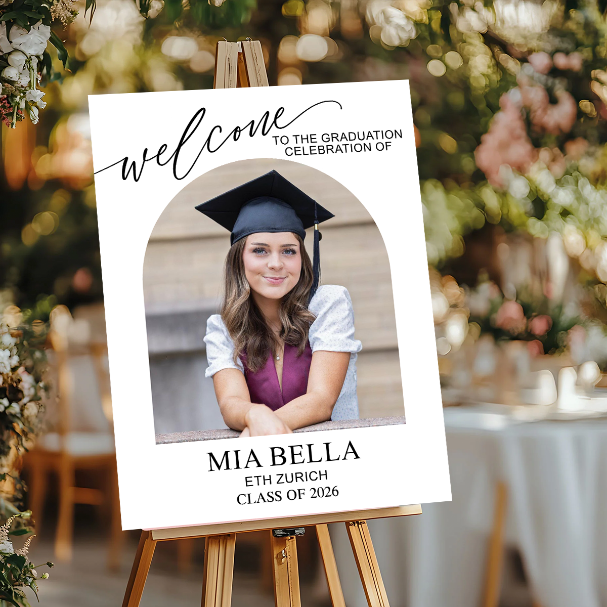Minimalist Graduation Class Of 2026 - Graduation Welcome Sign Party